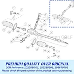 golf cart steering rack